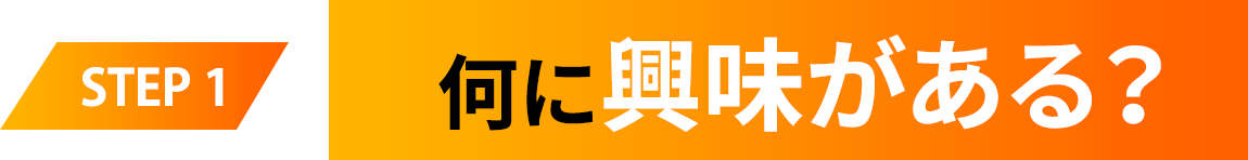 何に興味がある？