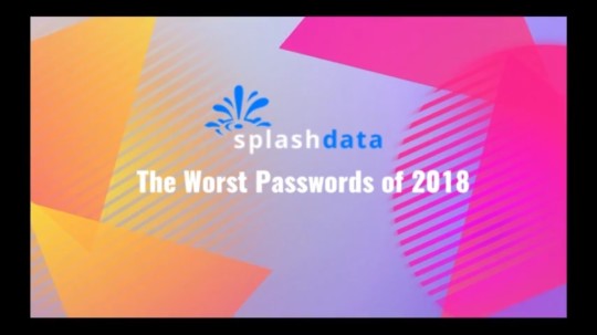 The Worst Passwords of 2018