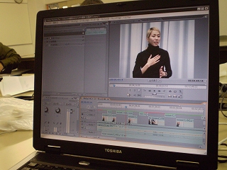 映像編集画面（眞柄さん）